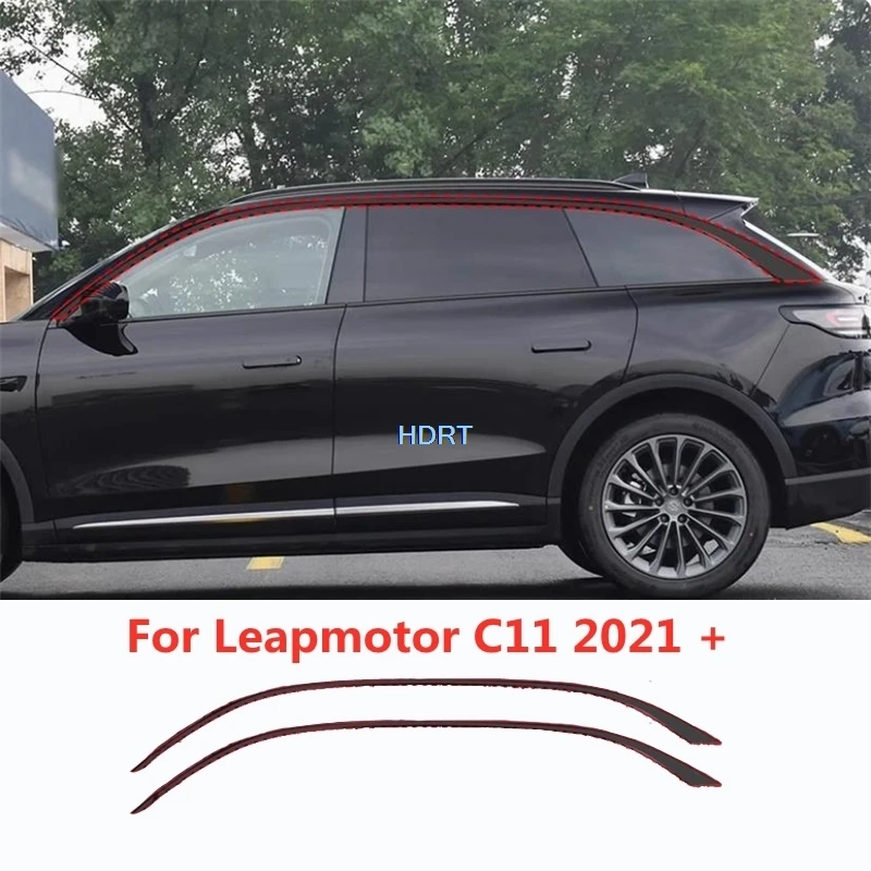 

Car Style Protector Decoration Accessories Exterior Sticker For Leapmotor C11 2021 + Window Molding Cover Glass Strip Side Trim