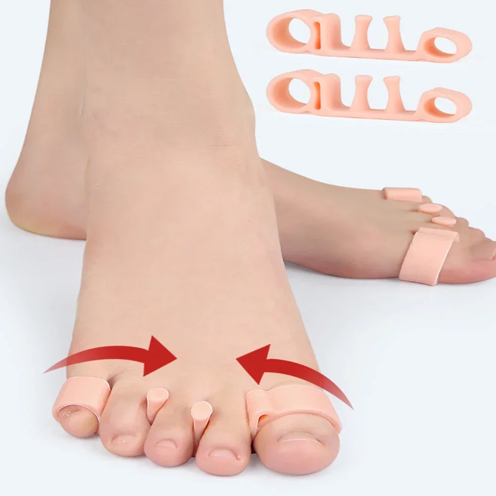 Sdotter 1Pair Silicone Body Feet Alignment Kit Natural Realignment Posture Correction Gel Stretcher Body Shaping Orthopedic