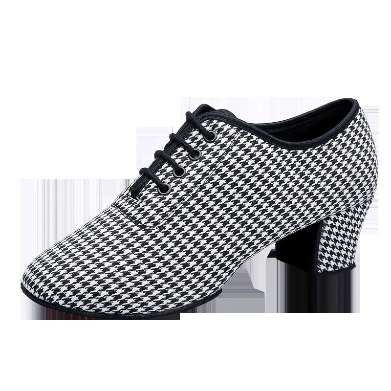 Chaussures de danse latine pour femmes, chaussures de danse modernes, tissées, respirantes et confortables