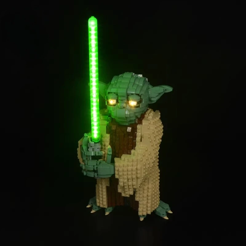 LED-verlichtingsset geschikt voor LEGO Yoda 75255 bouwstenen bakstenen doe-het-zelf lamp speelgoedset exclusief model