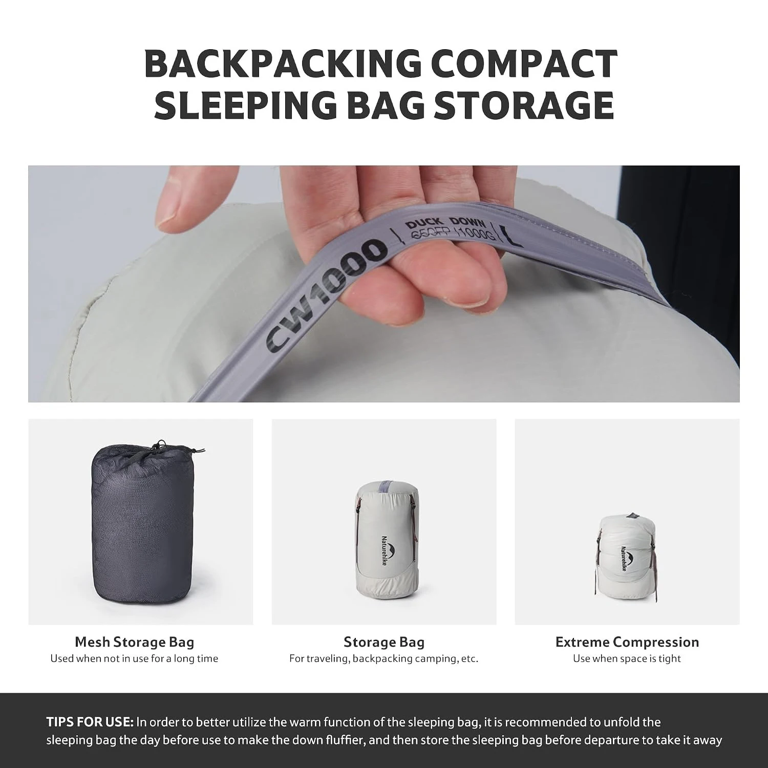 Naturehike Ultralight Down Sleeping Bag 5