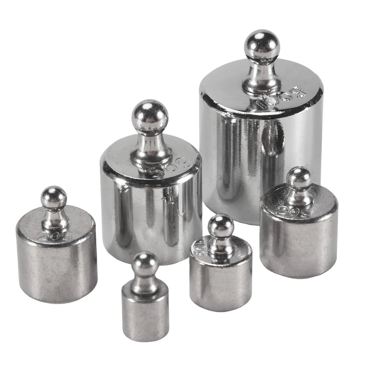 Новые 6 шт., 100 г, 50 г, 2x20 г, 10 г, 5 г, граммы, набор цифровых весов с прецизионной калибровкой