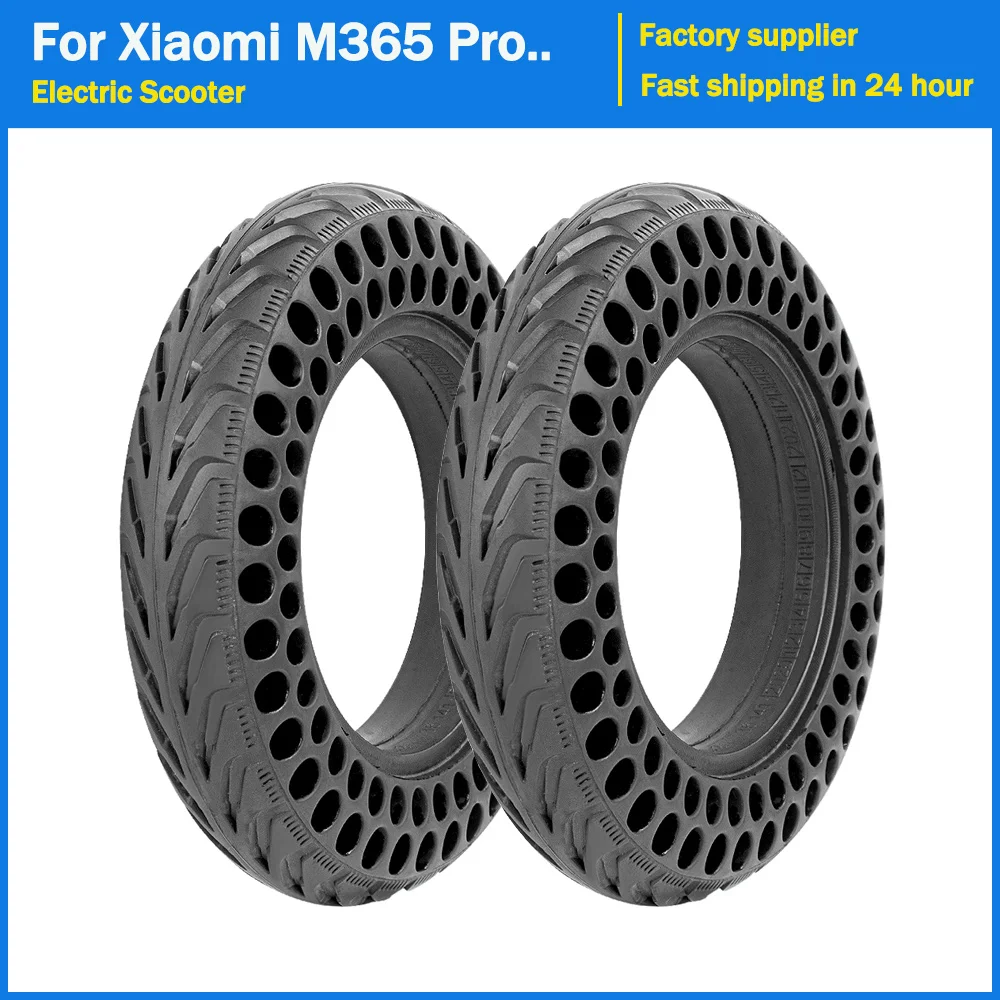 

10 Inch Rubber Solid Explosion-proof Tires For Xiaomi M365 1S Pro 2 tyre Electric Scooter Honeycomb Shock-absorbing Tires