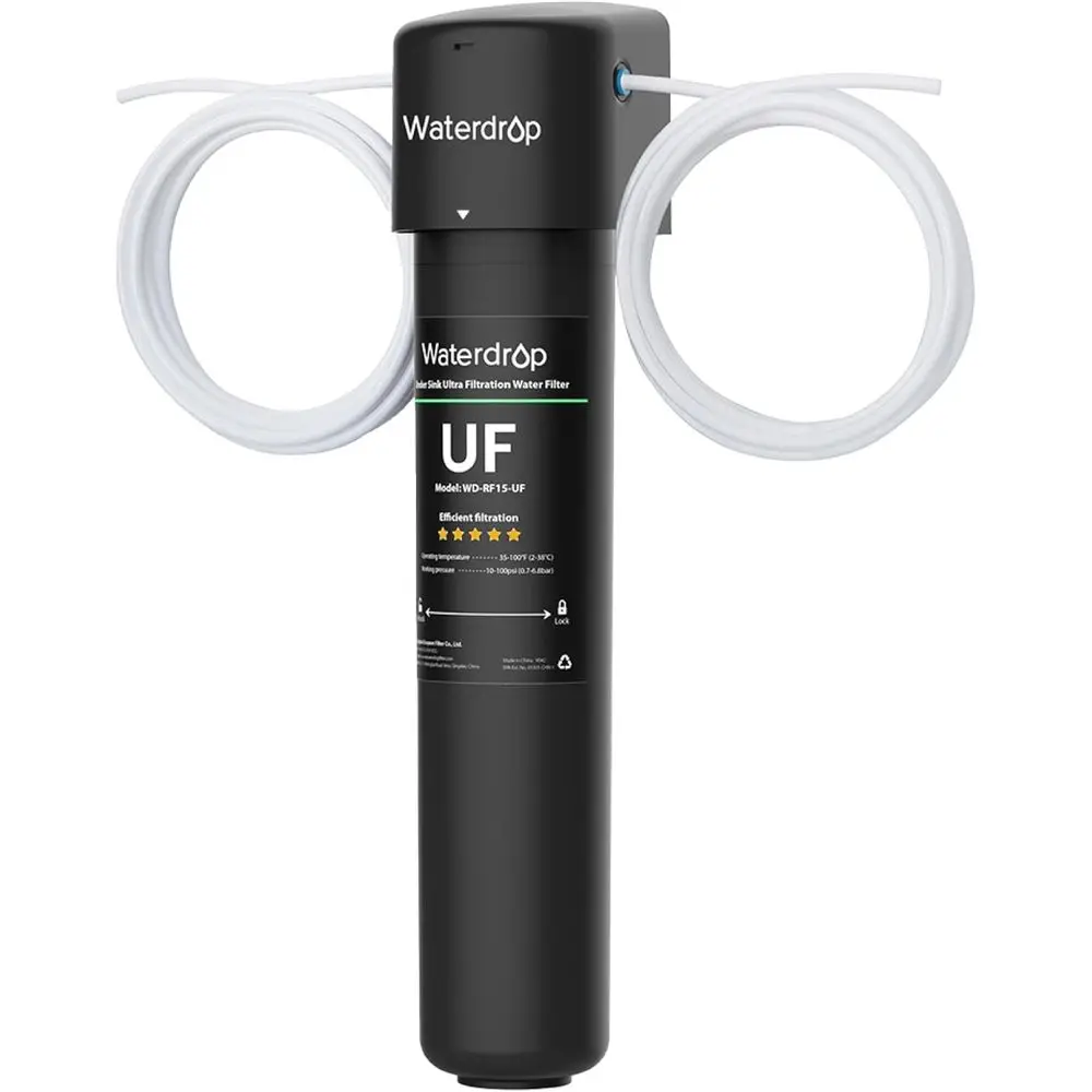 

0.01 Micron Inline Water Filter for Refrigerator and Icemaker, Certified, 1/4 Inch Direct Connect, Suitable for 2 Years Use