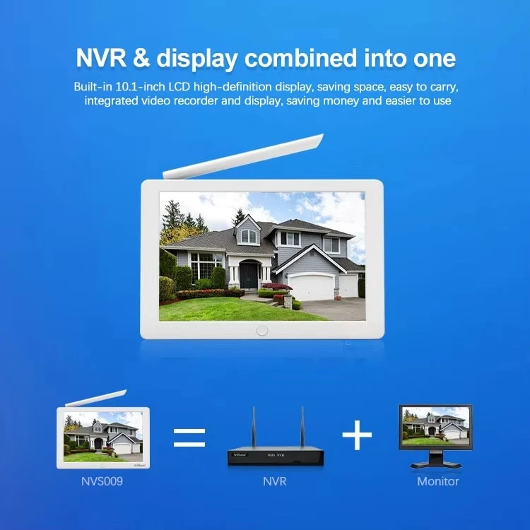 Hot Wireless Security Camera System IP Cameras 4/8 Channel CCTV Systems With LCD Monitor Security Cameras Wireless Outdoor