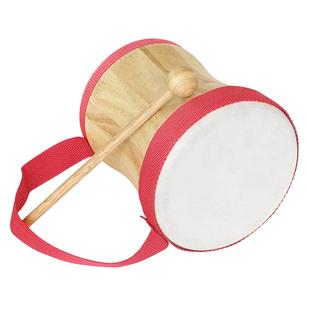 

Hand Drum Wooden Rhythm Instrument Sheepskin Drumhead Durable Longevity Music Learning Gift for Kids Adults Drum