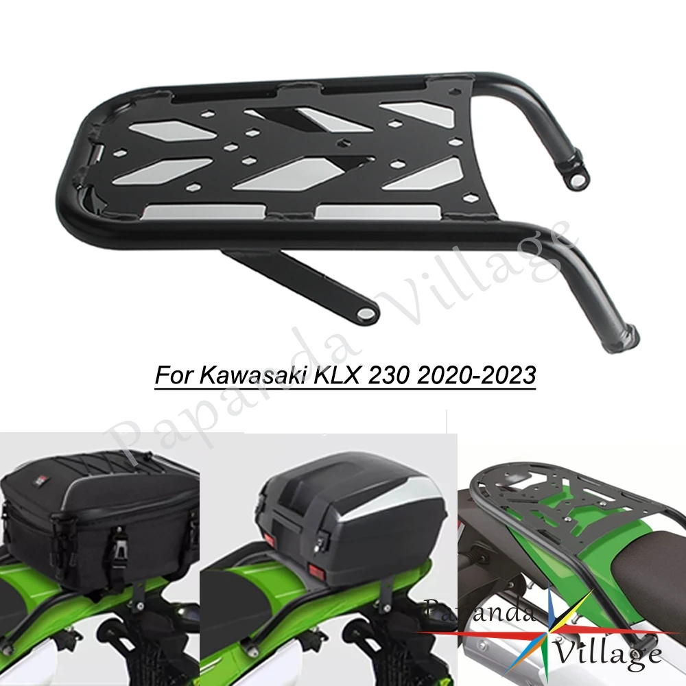 For Kawasaki KLX230 KLX 230 20-2023 Motorcycle Top Case Rear Tail Rack Box Case Suitcase Carrier Board Carrier Rear Luggage Rack