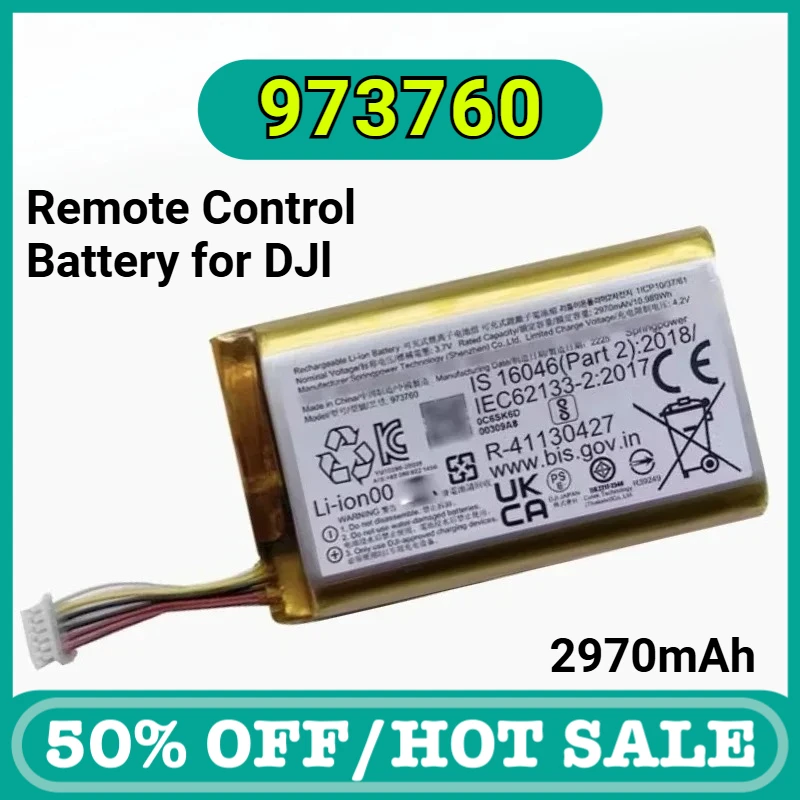 

2970mAh, 3.7V, rechargeable lithium-ion battery for DJI Spark drone remote controller, Mavic Pro and Mavic Air,SO1A 973760