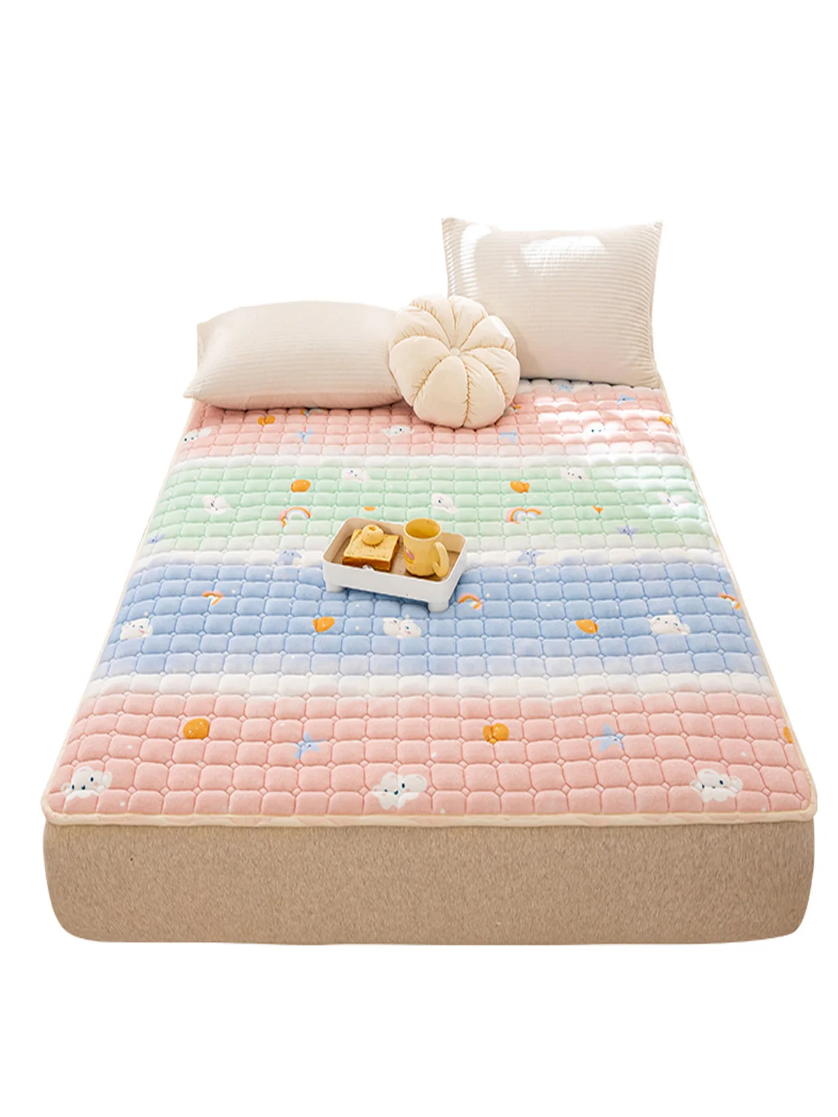 

bed mattress, A-class milk velvet mattress, household bedroom soft cushion, 1.528 thick woolen blanket, autumn and winter