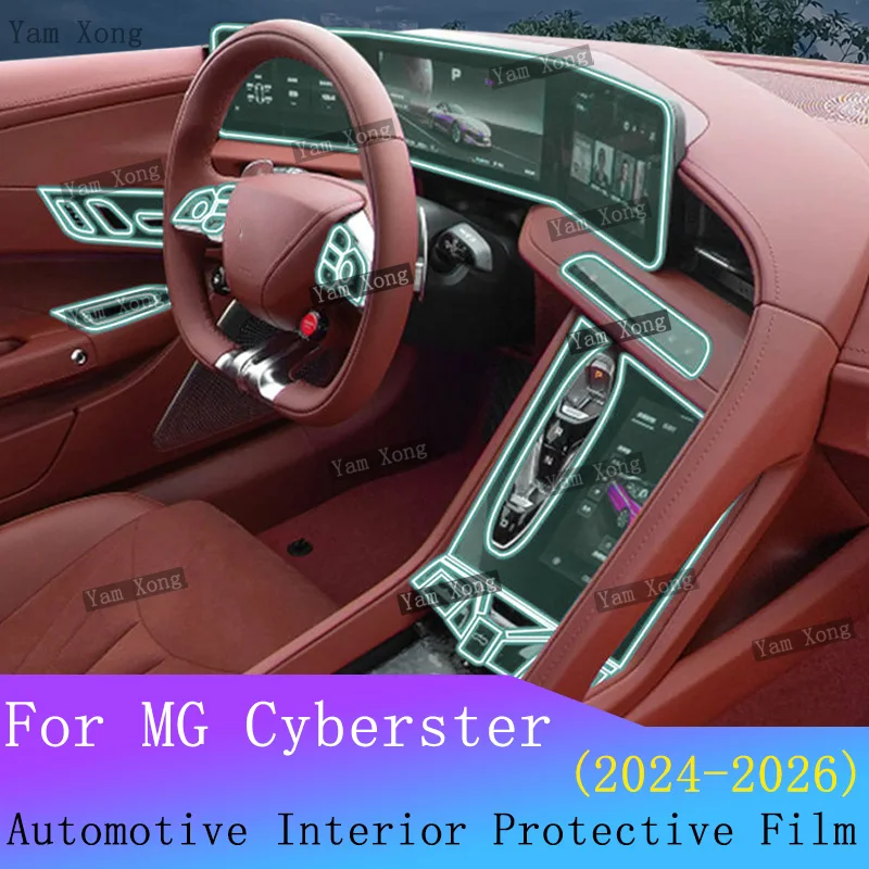 

Для MG Cyberster полный набор внутренней пленки навигационный экран пленка против царапин ТПУ центральная консоль прозрачная защитная наклейка