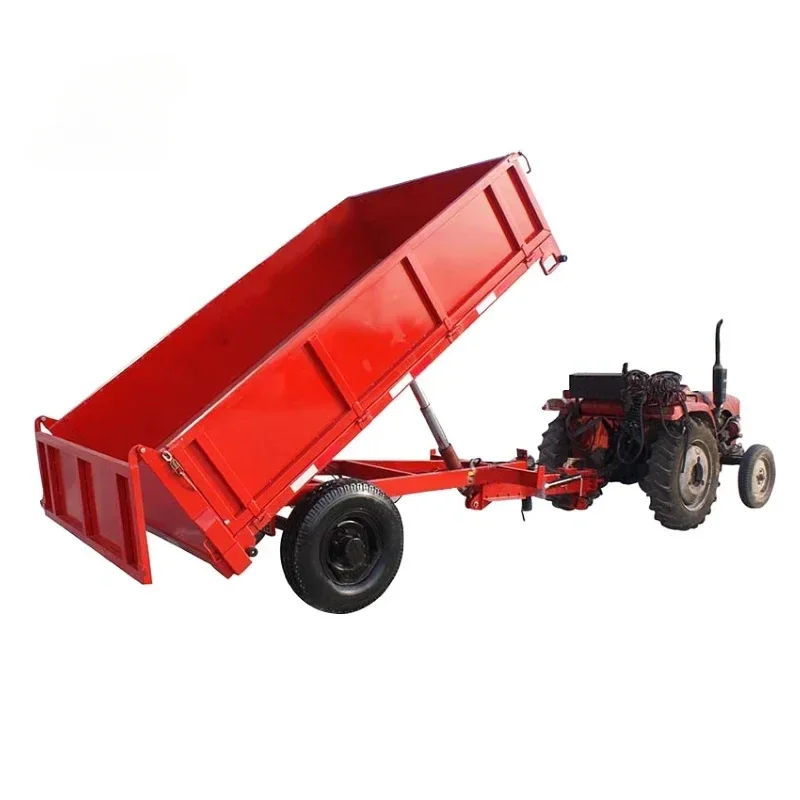 4 Wheels High Safety Level Machinery Compact Tractor Tipper 3-ton Tipper Trailer for Farm Transportation