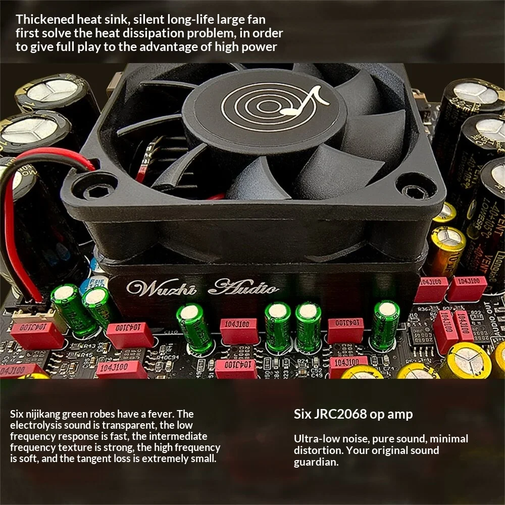 ZK-AS21P High-End High-Power 2.1 Channel Bluetooth Amplifier Board with 2 * 300W + 600W. Chips: TPA3255 * 2