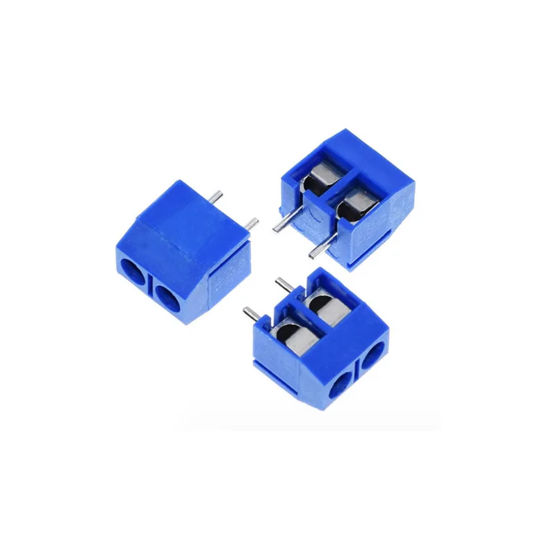 50pcs KF301-2P/3P blue binding post 5mmSpacing Wiring Terminal300V1 Spliced
