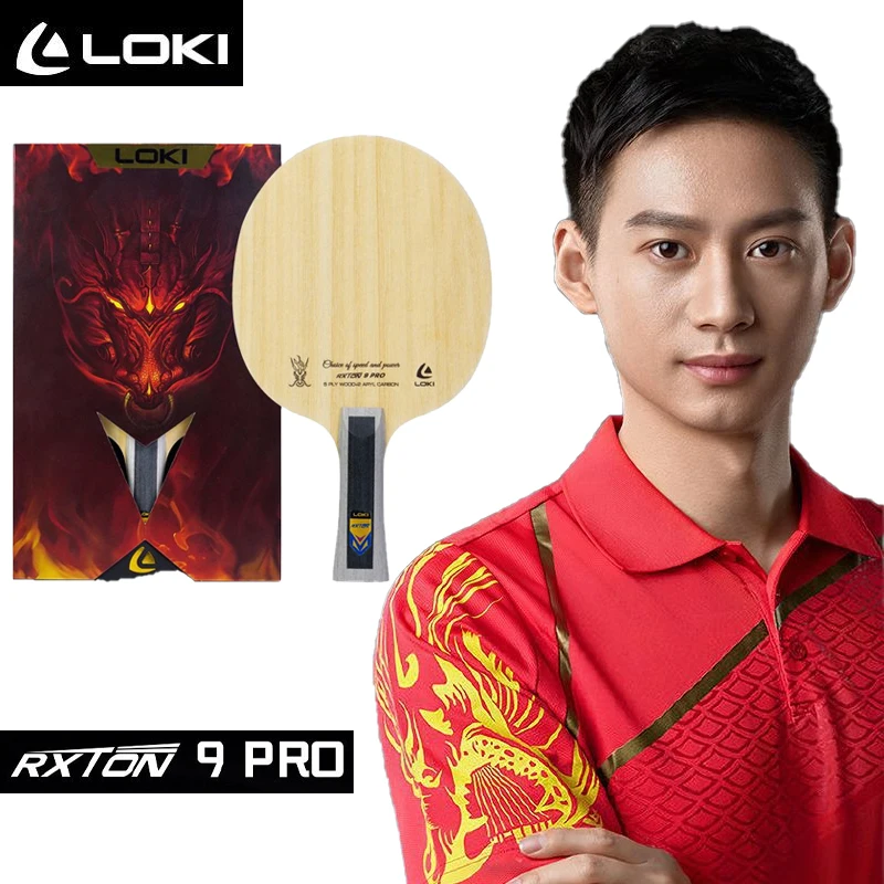 

9Pro LOKI RXTON Table Tennis Racket Blade 5 Wood and 2 CNF Fiber Carbon OFF+ Ping Pong Paddle for Advanced Player Fast Attack