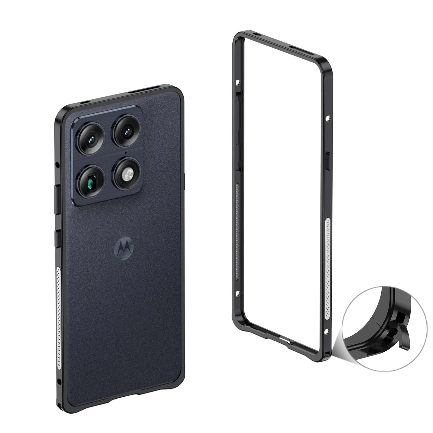 Funda para Motorola Signature, carcasa de aleación de aluminio de lujo, a prueba de golpes, sensación de piel desnuda, Funda para Moto Motorola signature