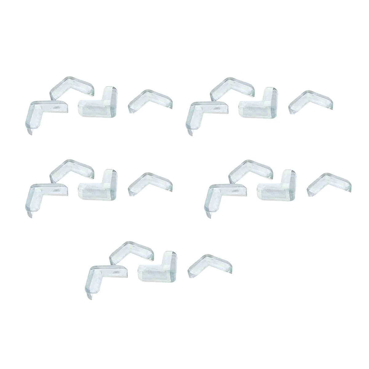 Y50A-20 Pieces Clear Safety Soft Plastic Table Desk Corner Guard Protector