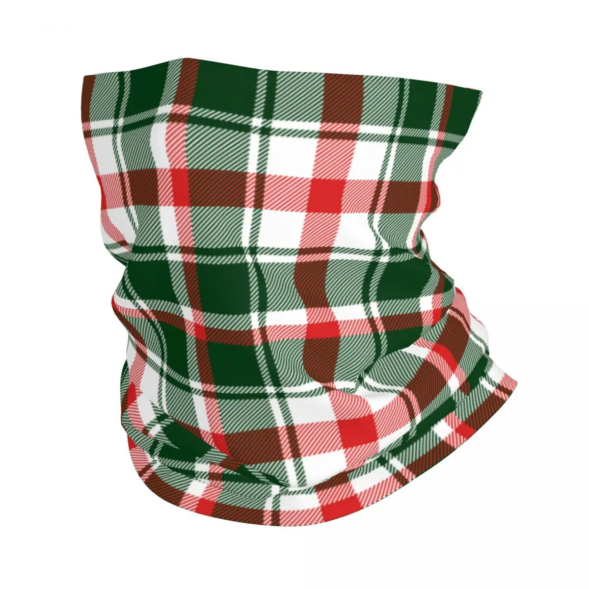 

Christmas Plaid Check Merch Bandana Neck Cover Xmas Buffalo Checkered Mask Scarf Multifunctional Face Scarf for Men Women