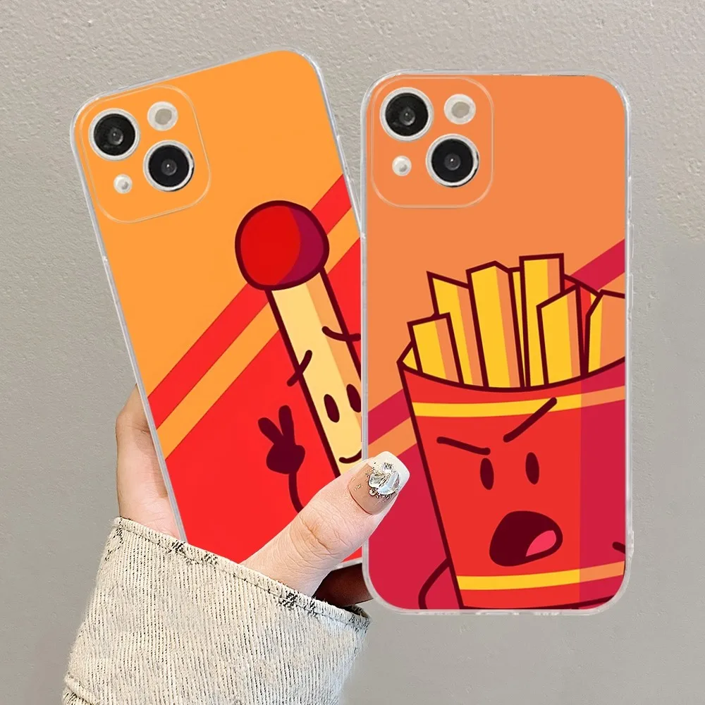 Bfdi Battle For Dream Island Phone Case For IPhone 16 15 8 7 6 6S Plus X SE XR XS 14 11 12 13 Mini Pro Max Mobile Case