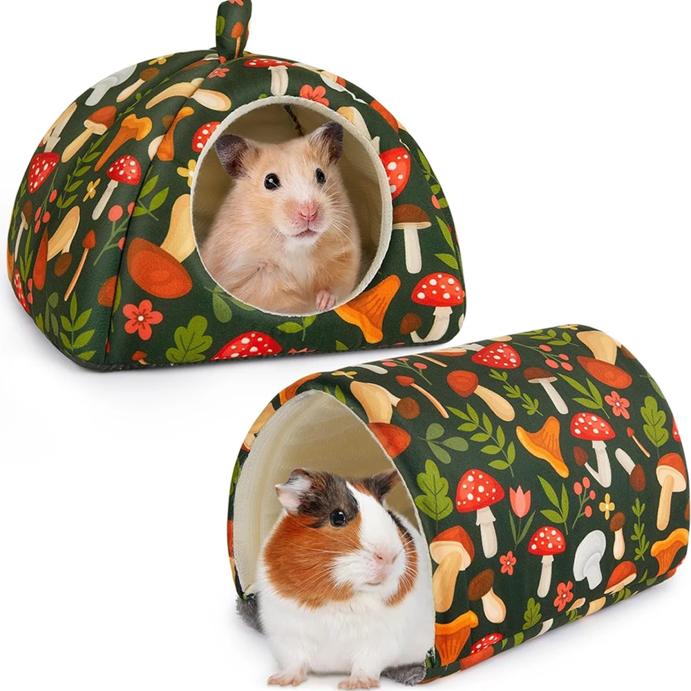 Guinea Pig Hideout Washable Guinea Pig Tunnel Set 2 Pack Guinea Pigs Toys Guinea Pigs Cage Accessories for Rabbit Guinea Pigs