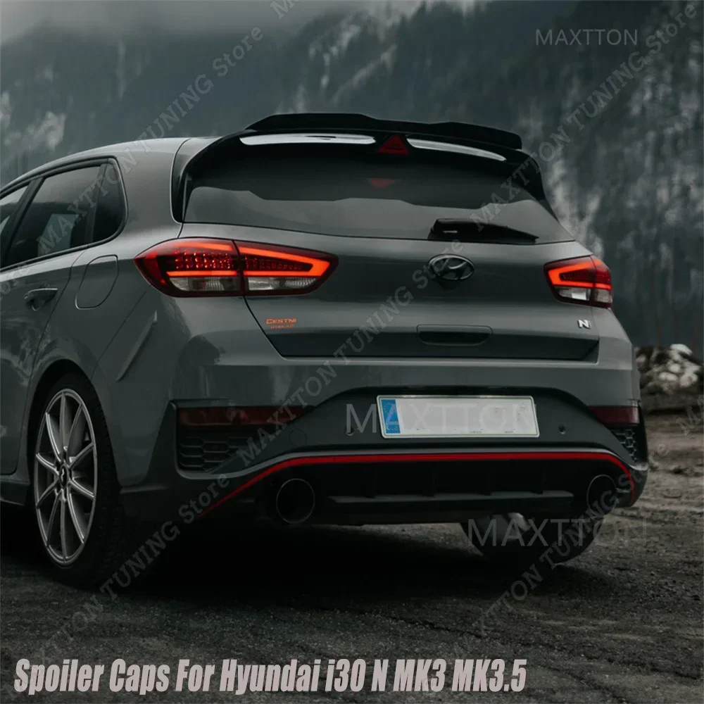 FOR HYUNDAI i30N HATCHBACK MK3 MK3.5 MAXTON STYLE SPOILER CAP REAR ROOF SOPIER TAIL WING BODYKITS 2017-2023 TUNING