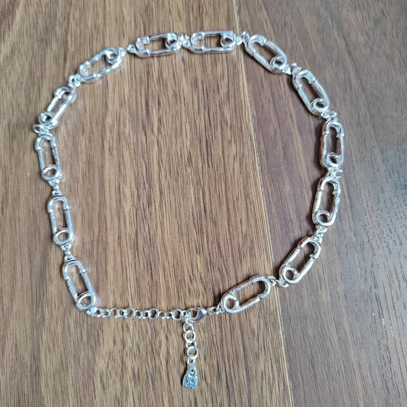 

Vintage personality versatile chain necklace, niche high-end feel, thick chain, collarbone chain