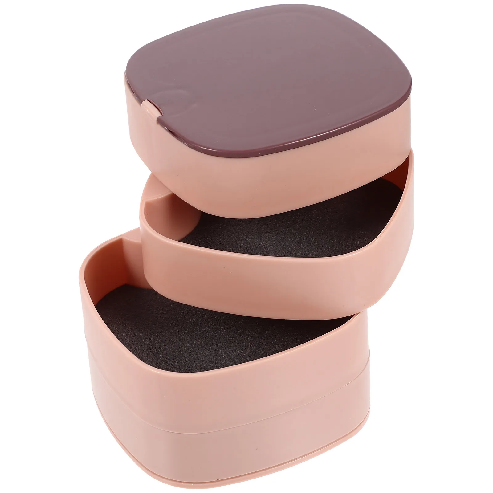 

Вращающийся органайзер для украшений: 4-уровневая вращающаяся коробка для серег, компактный легкий органайзер для коллекции украшений, настольный держатель для демонстрации, для женщин