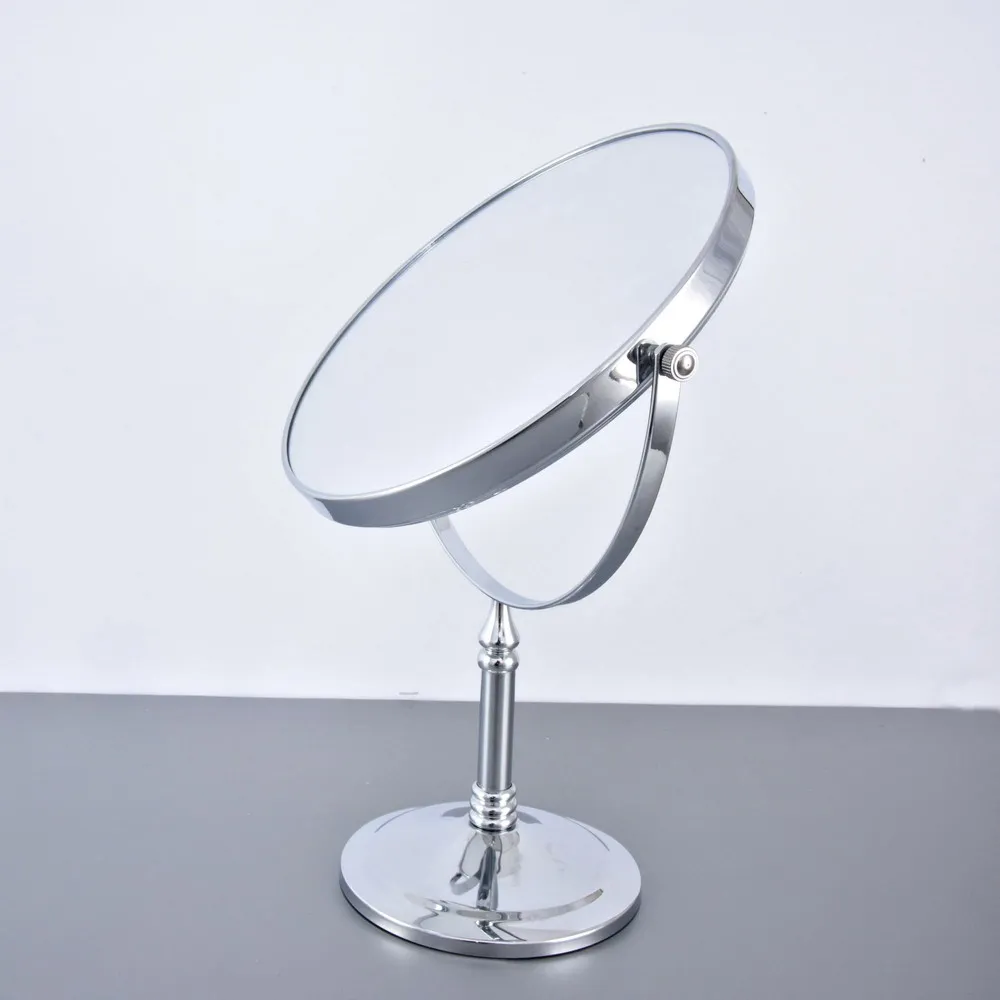 

Bath Mirrors 8 Inch 3X 1X Magnification Makeup Mirror Double Sided Makeup Mirror Desktop Women Mirror Table Chrome Brass aba639