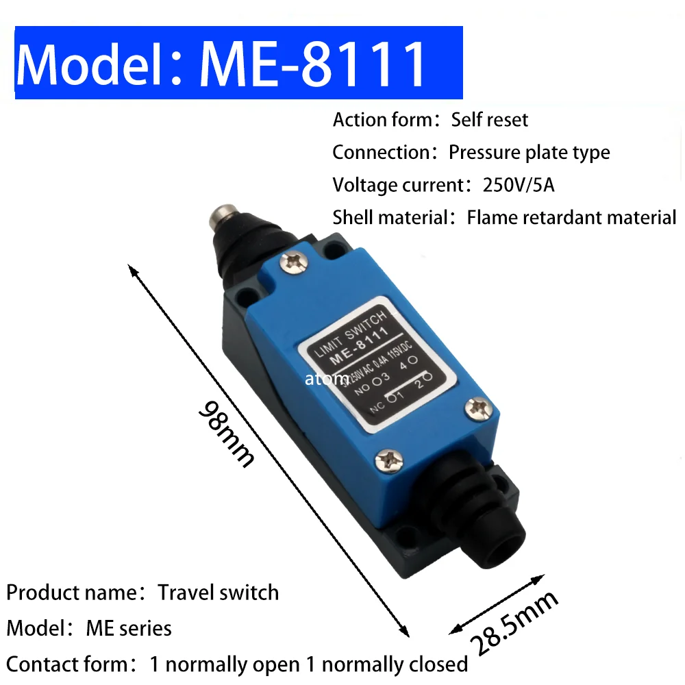 ME ME-8108 8104 8107 8122 9101 limit switch Rotary Adjustable Roller Lever Arm Mini Limit Switch TZ-8108 Momentary