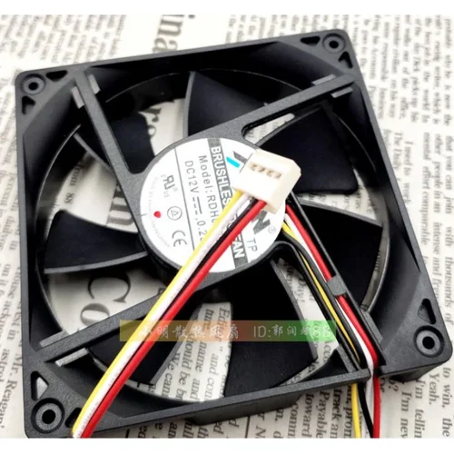 Imagen 2 del producto Ventilador enfriador de CPU Original para RDH8020S 12V 0.23A ventilador de refrigeración 8020 8CM