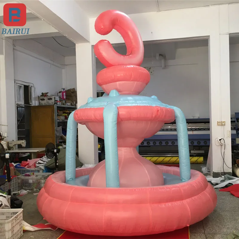 Giant inflatable cartoon Fountain Model Children's Paradise Mall advertising decoration props size can be customized