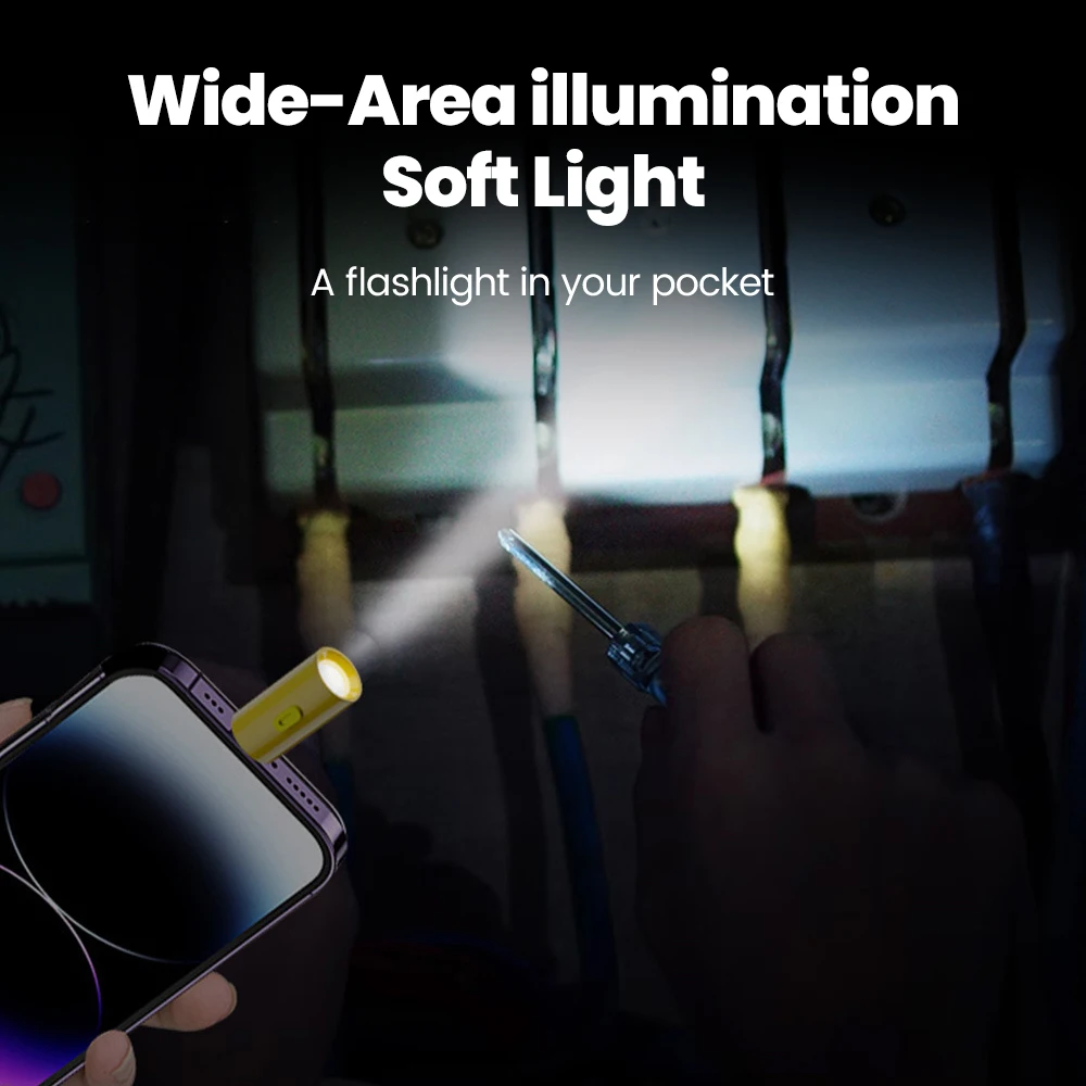 Mini Type C Rechargeable LED Flashlight USB C Charging Strong light Pocket Keychain Flashlight Outdoor Hiking Camping Lighting image 4