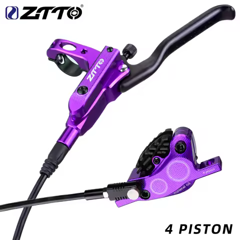ZTTO MTB 4 Piston Hydraulic Disc Brake M840 With Cooling Full Metal Pad CNC Tech Mineral Oil For AM Enduro Bicycle E4 ZEE M8120