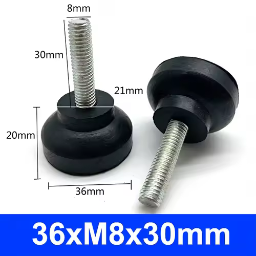 Rubber Adjustable Feet Pad With Screw M6 M8 M10 Table Chair Balck Leveling Foot Pad Furniture Leg Anti-shock Protections - Image 13