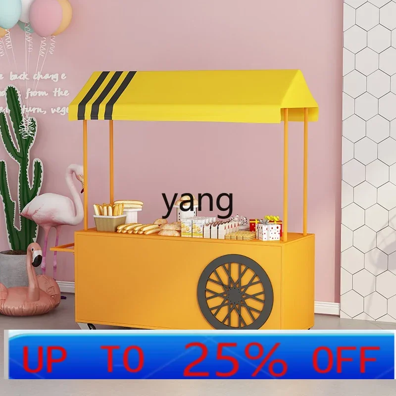 LTT shopping mall supermarket promotion wrought iron truck outdoor mobile market stall car