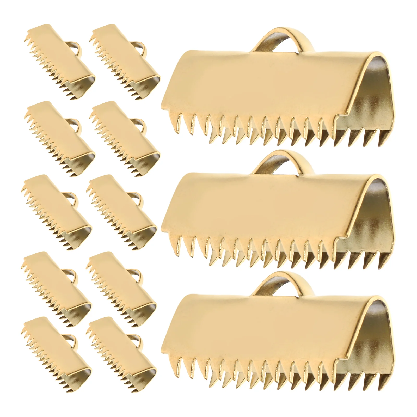 

20pcs Bead Buckle Pointed Accessories Stainless Steel Necklace Connectors Clasp DIY Bracelets Chain Shortener Jewelry Parts