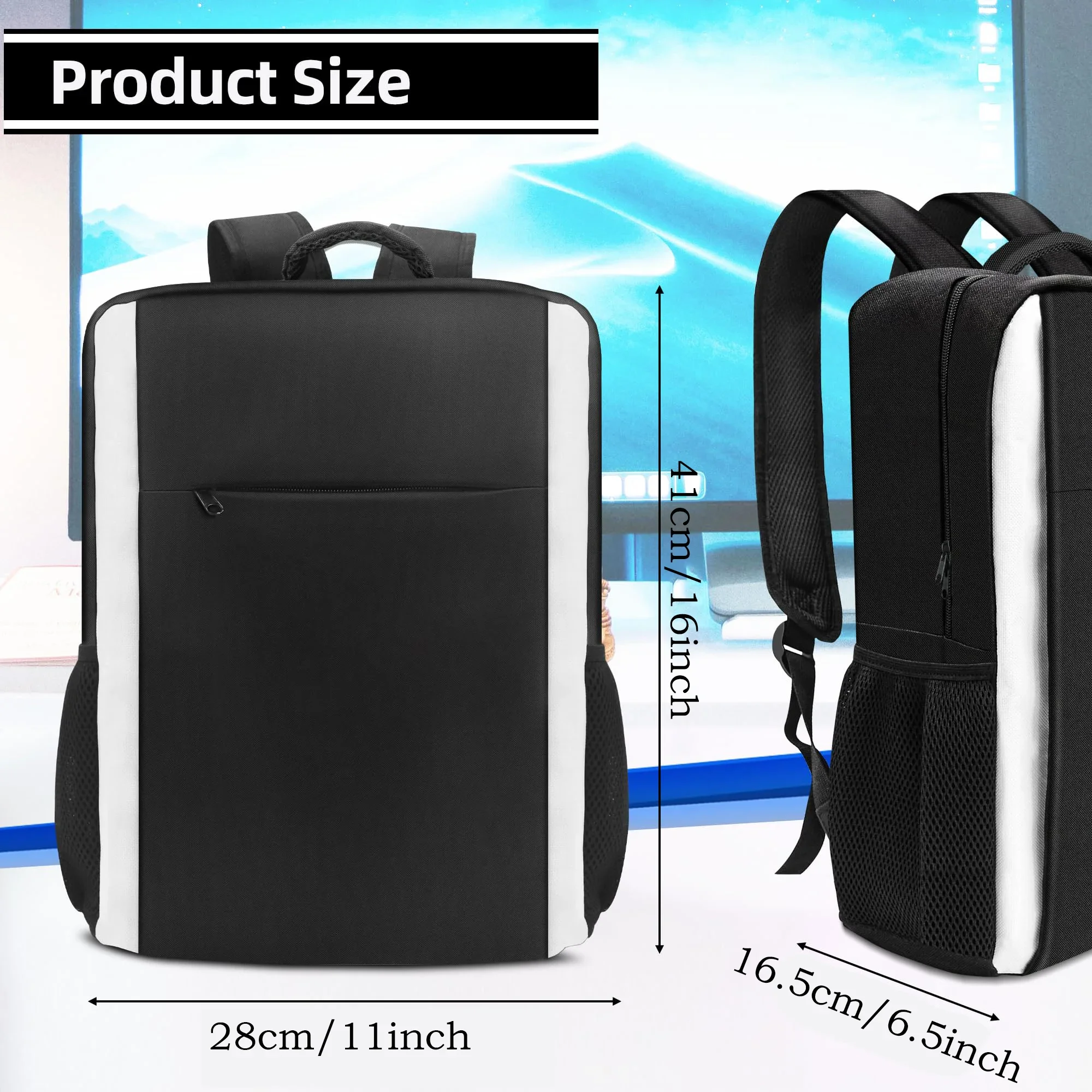 Backpack for PS5 Console, Full Protection PS5 Carrying Case Travel Bag, Large Capacity PS5 Storage Bag for Dual Controllers