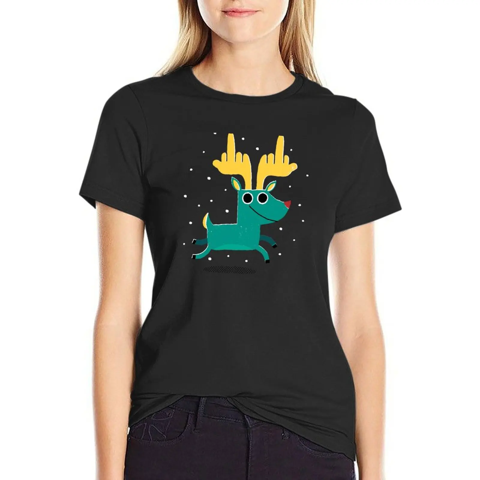 

Rude-olph the Reindeer T-Shirt hippie clothes graphics Aesthetic clothing aesthetic clothes tshirts woman