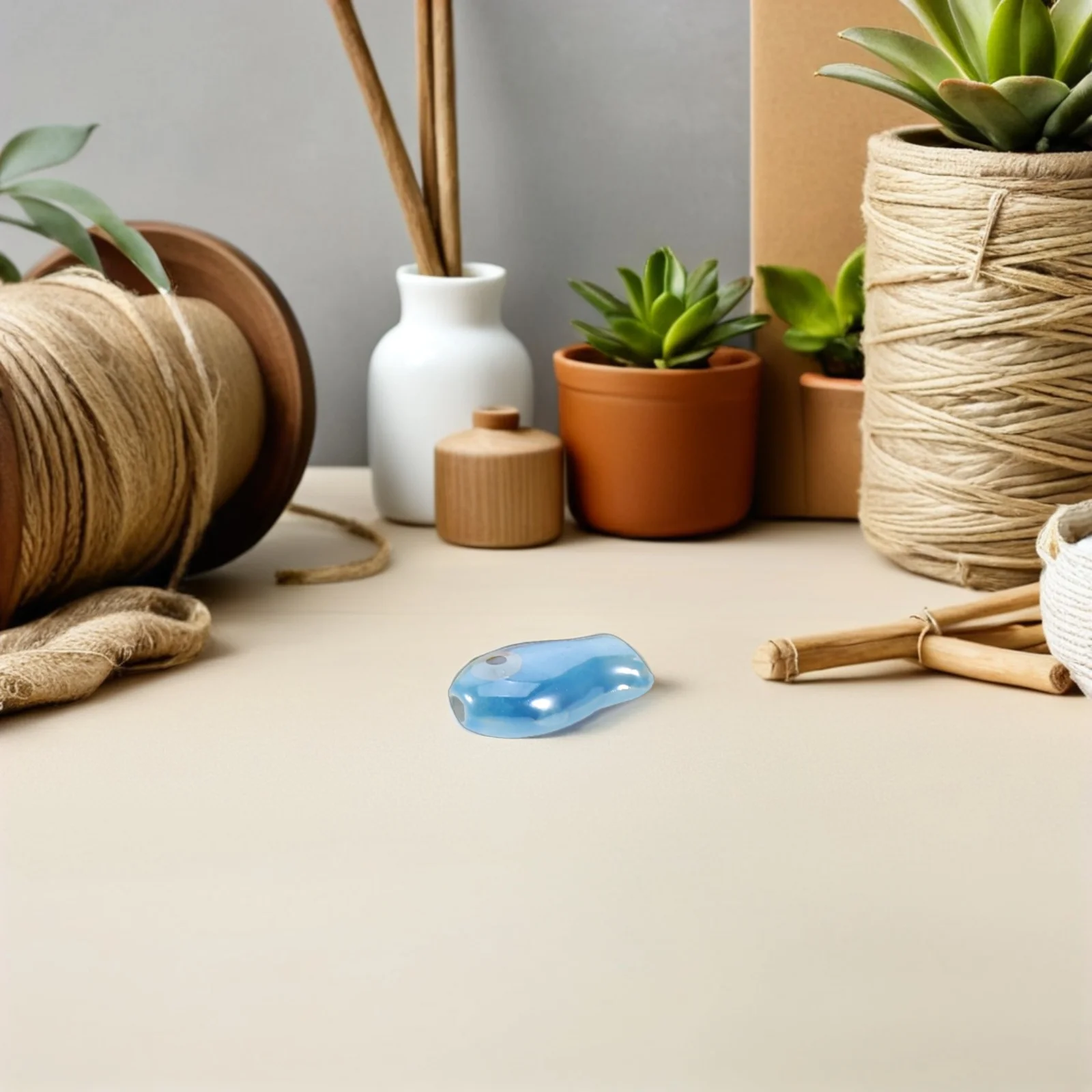 Set of 30 Cute Ceramic Fish Beads Porcelain Double Sided Ocean Animal Loose Spacer Beads for Jewelry Making DIY Bracelets