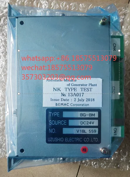 For UZUSHIO BEMAC BG-BM Generator Set Automatic Monitoring Module, DC24V, V18, L, 559 1 Piece
