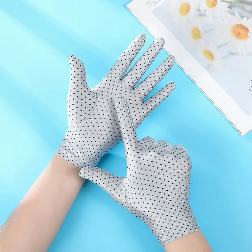 جديد شاشة ملموس قفازات واقية من الشمس المضادة للأشعة فوق البنفسجية تنفس ركوب القيادة قفازات مرنة للغاية مسمار اللوحة قفازات هدية