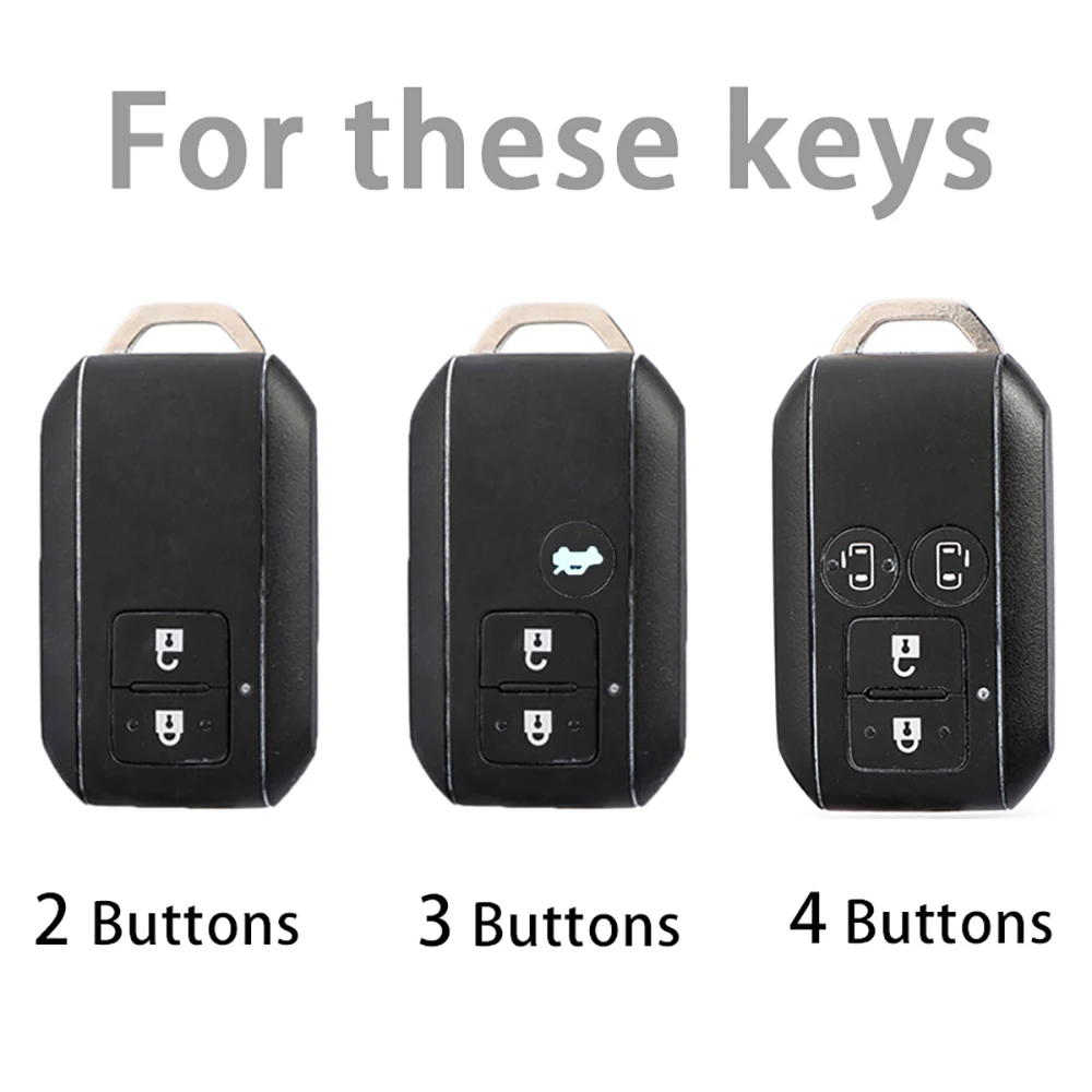 Transparent Car Key Case Cover for Suzuki Swift Ignis Jimney XL7 Ertiga 2020 2021 2022 2023 Auto Accessories