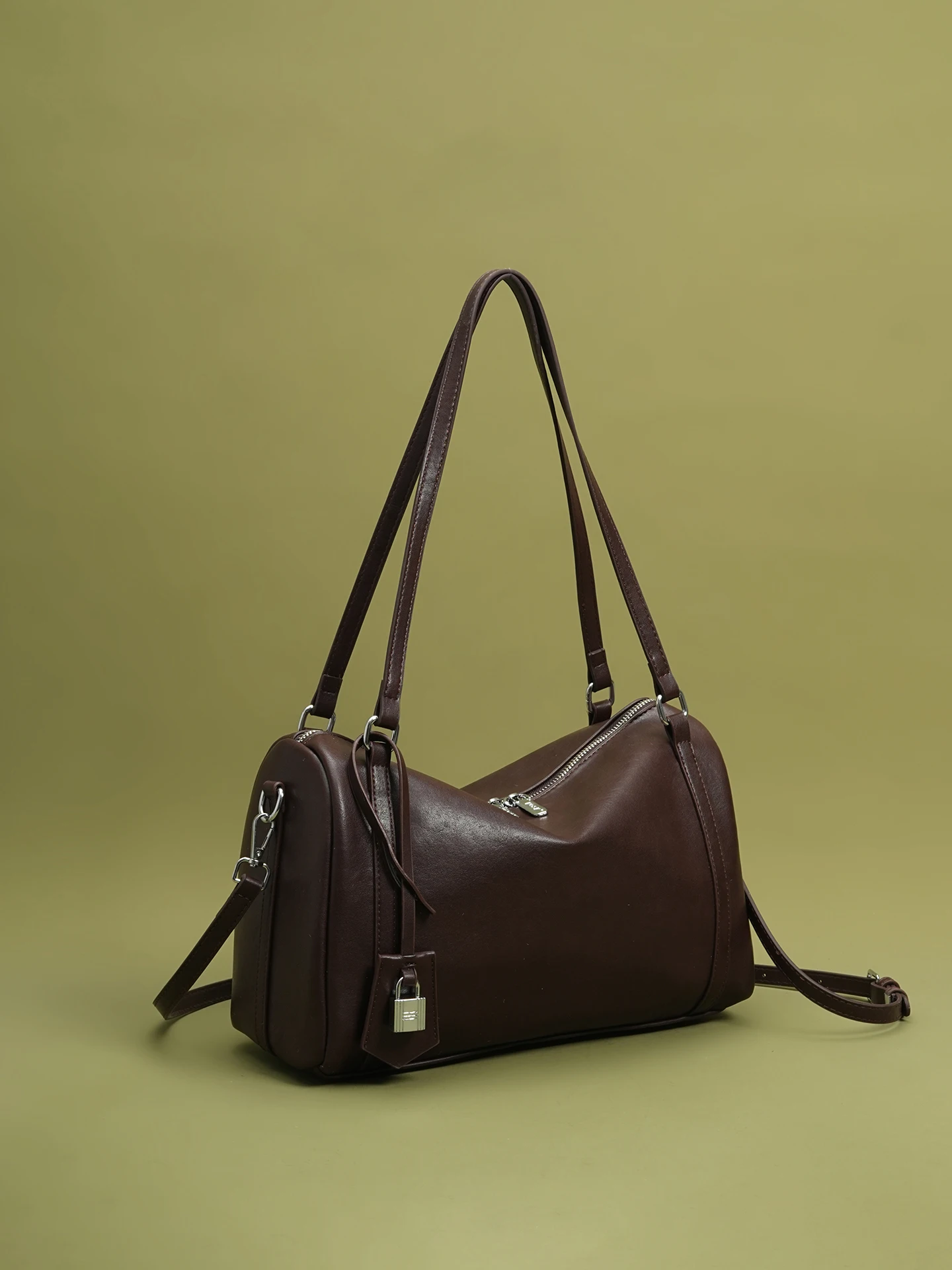 Herbst & Winter Neue Luxus Frauen Taschen Vintage Weiche Schulter Taschen Frauen Mode Silber Schloss Handtaschen Mode Große Kapazität Handtasche