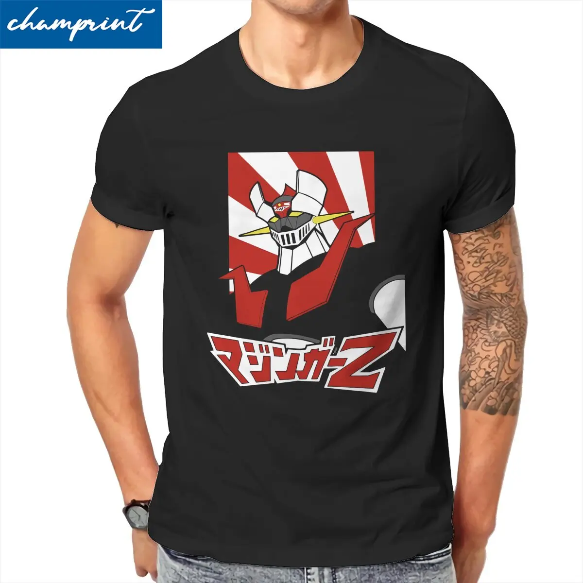 Crazy Mazinger Z Robot Grendizer T-Shirts for Men Crew Neck Cotton T Shirt Goldorak Actarus Tee Shirt Gift Idea Clothing