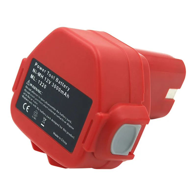 PA12 1220 1222 1234 12V 3000mAh Ni-MH Cordless Power Tools Rechargeable Battery for Makita 6270D 6271D 6227D 6317D 8270D 4331D