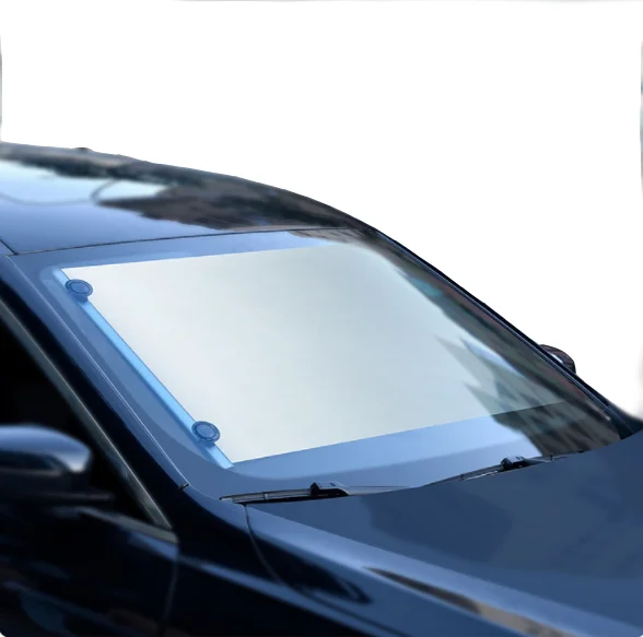 

Wholesale 20Pcs/Ctn Car Automatic Retractable Sunshield Cover Front Window Foil Curtain For UV Protect Shade