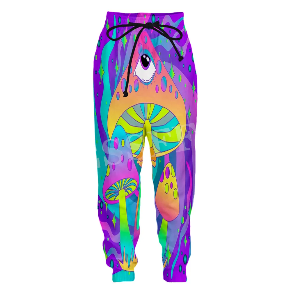 

Mushroom Forest Plants Fungus Trippy Abstract Psychedelic Hippie 3DPrint Streetwear Harajuku Casual Sweatpants Jogger Trousers 8