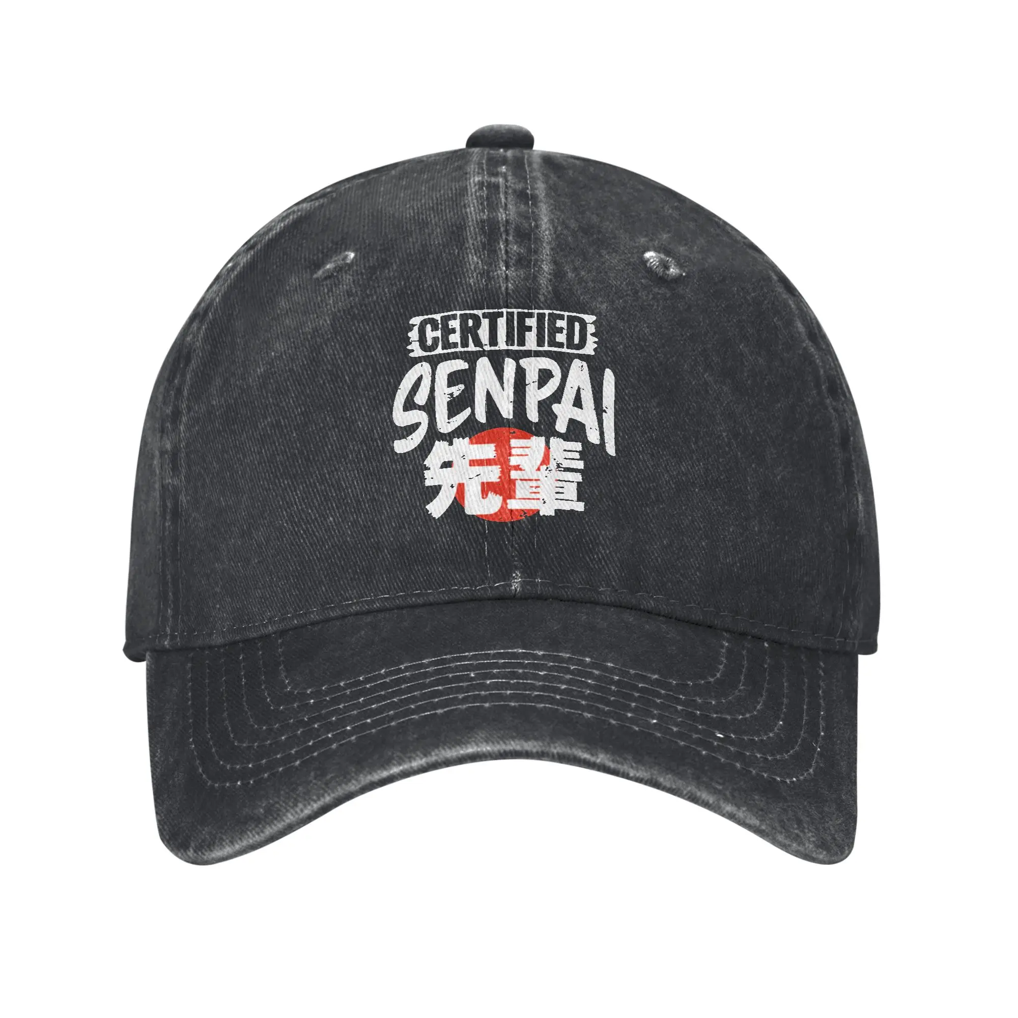 Certified Senpai Funny Gift for Anime Lovers Fashion Baseball Cap  Lightweight Sharp Visors  Long Journey Sharp Visors