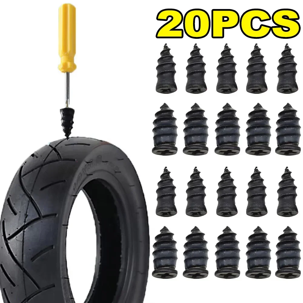 5-20Pcs Car Motorcycle Vacuum Tyre Repair Nails Truck Scooter Bike Tire Puncture Repair Tubeless Tools Rubber Metal Accessories