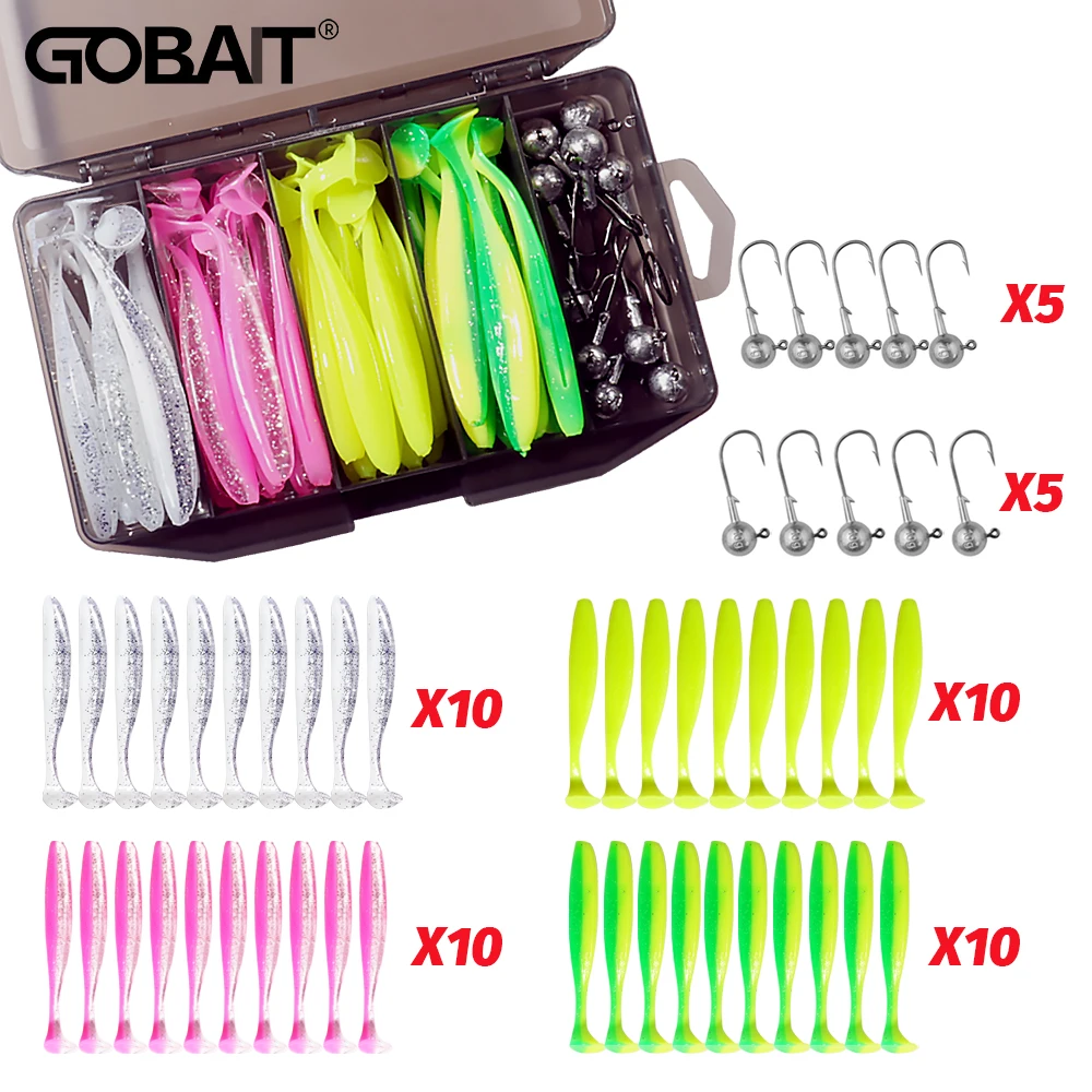 Señuelo de vinilo Metal - Cabeza jig 5,5-10 cm 3-14 g