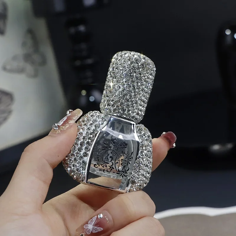 

1pcs 12ml High-end and luxurious Perfume Bottle Empty Glass Spray Bottle Inlaid With Diamonds Portable Cosmetic Container